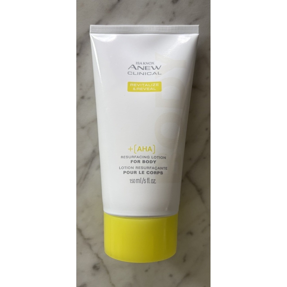 AHA BODY LOTION Cream AVON Isa Knox Anew Clinical Anti Aging Moisturizer 5oz